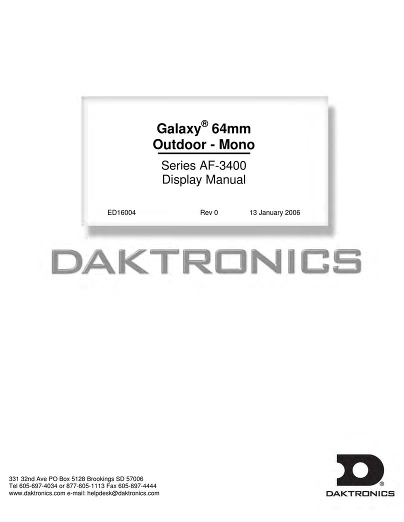 Daktronics Galaxy AF-3400 Series User manual