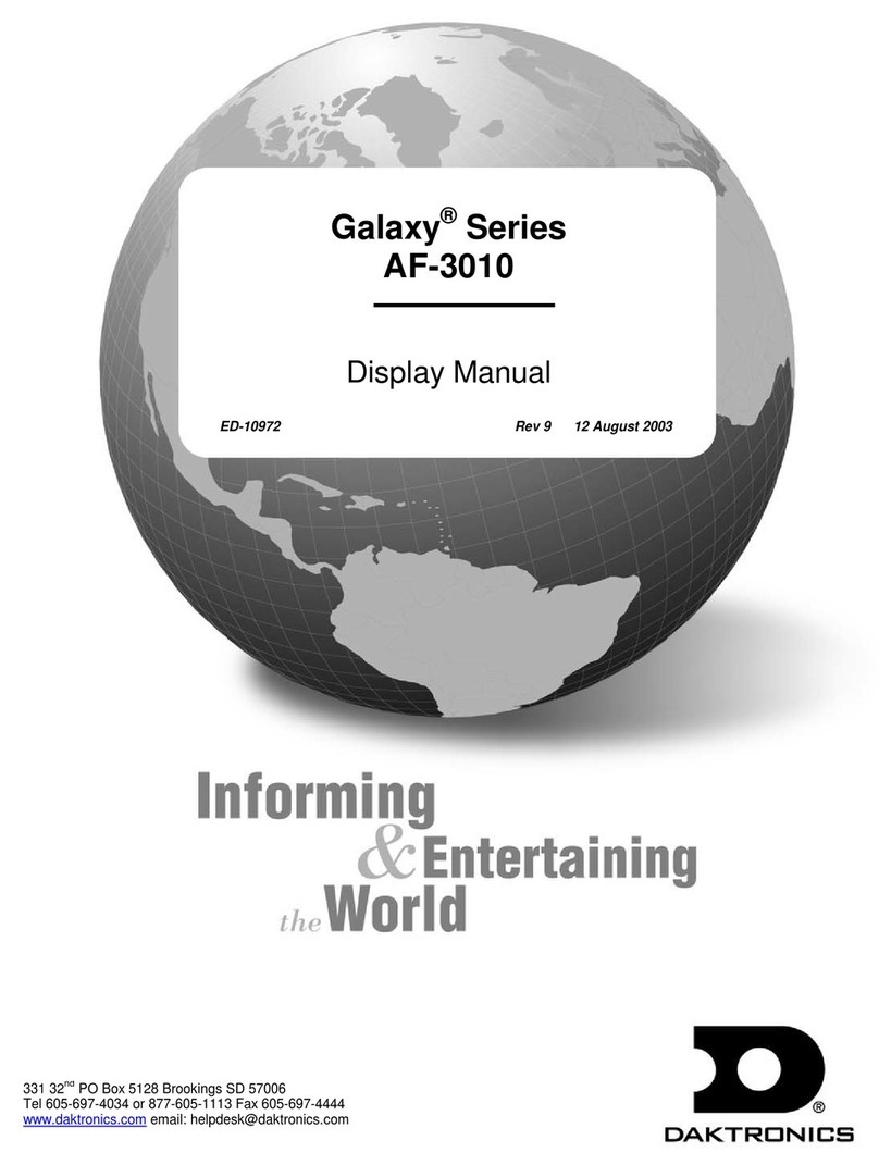 Daktronics Galaxy Series User manual