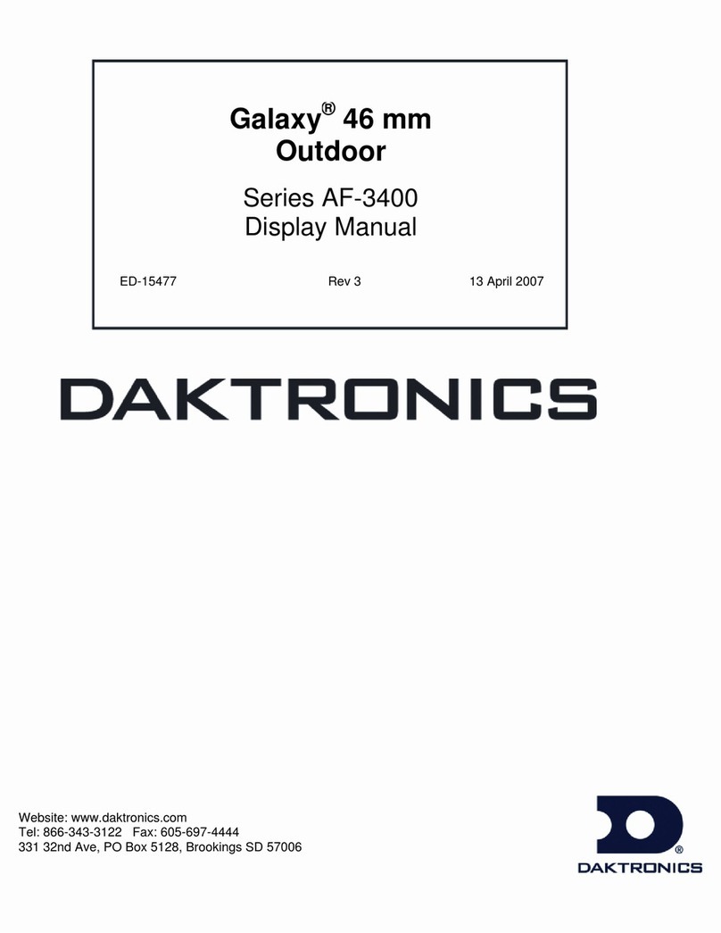 Daktronics Galaxy AF-3400 Series User manual