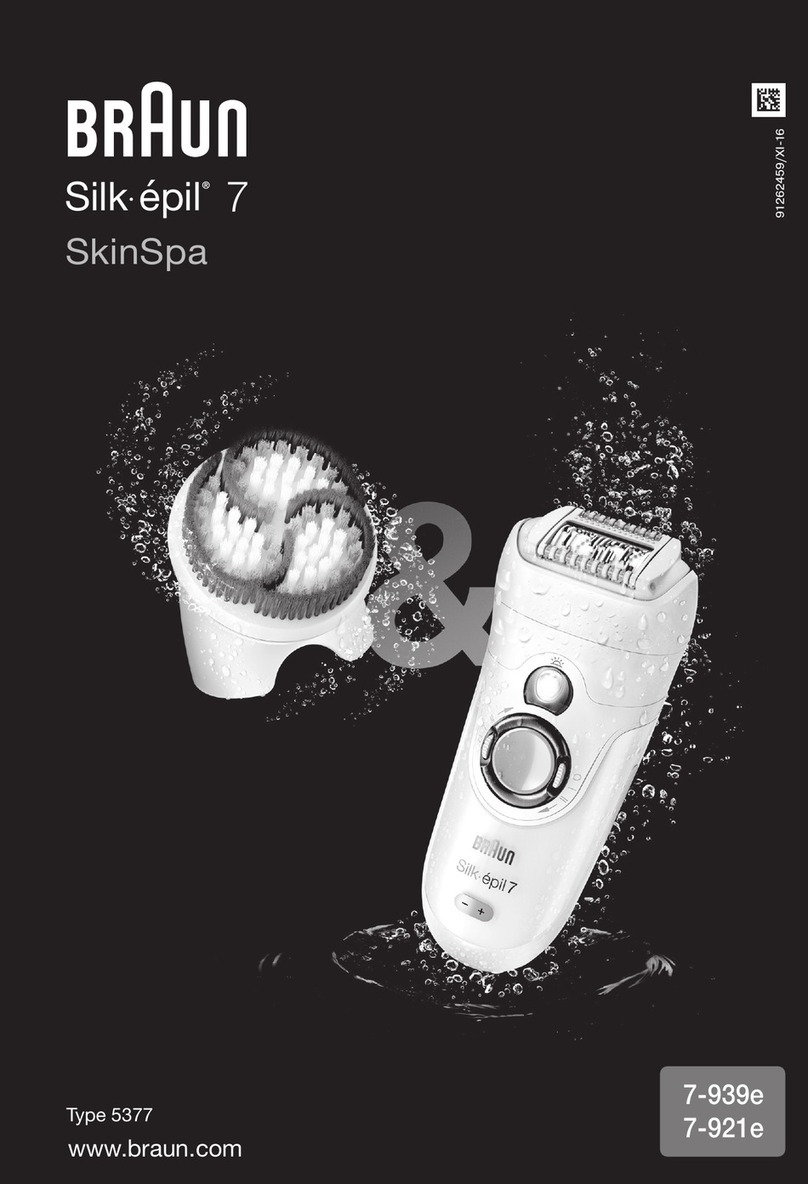 Braun Silk-epil 7 SkinSpa Series User manual