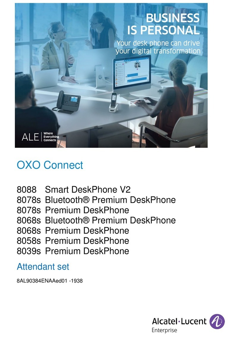 Alcatel-Lucent 8078s Bluetooth Premium DeskPhone User manual Alcatel-Lucent 8078s Bluetooth Premium DeskPhone User manual