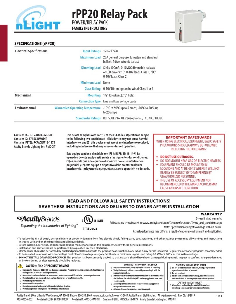 nLight rPP20 User manual