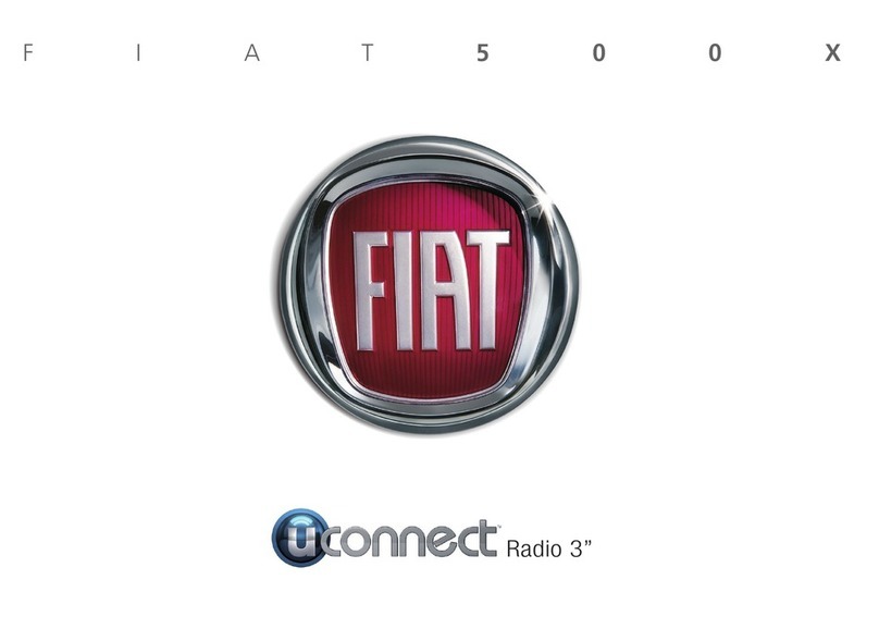 Fiat Uconnect Radio 3 User manual