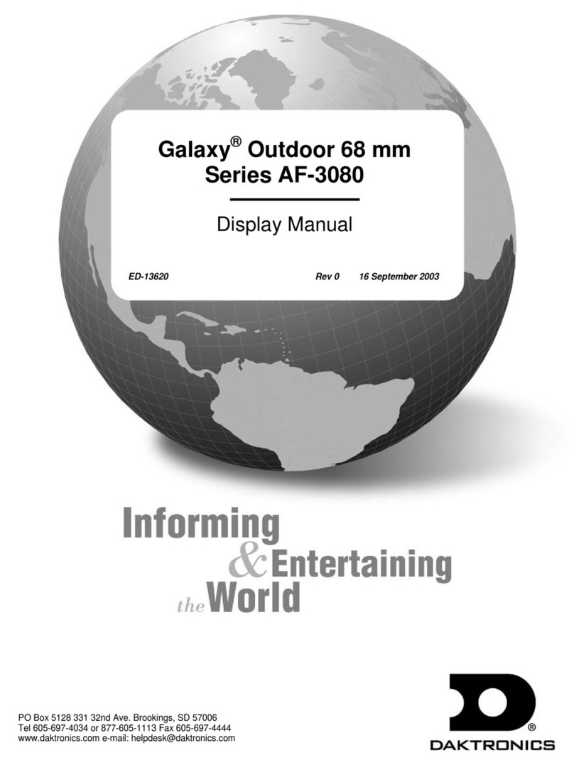 Daktronics Galaxy AF-3080 Series User manual