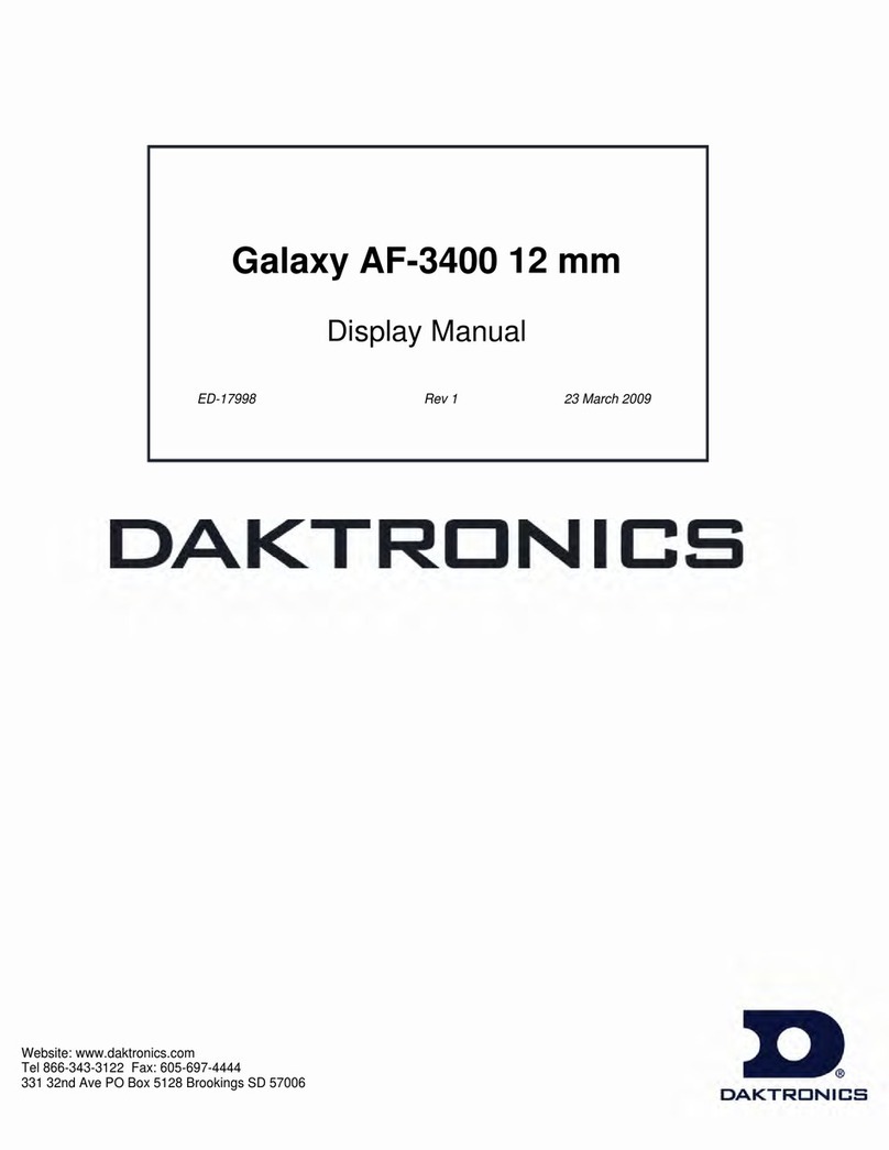 Daktronics Galaxy AF-3400 Series User manual