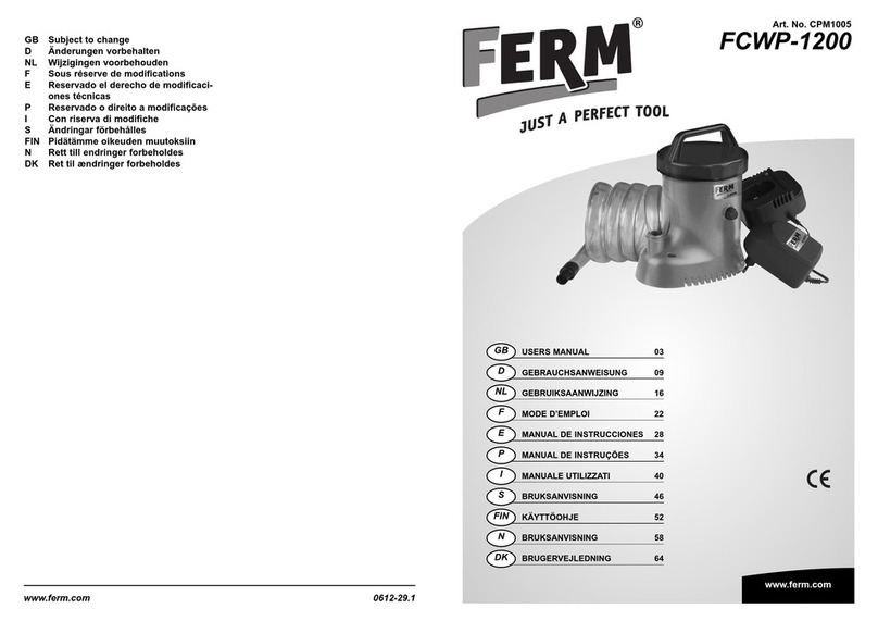 Ferm FCWP-1200 User manual