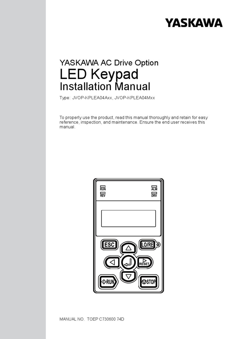 YASKAWA JVOP-KPLEA04A Series installation manual
