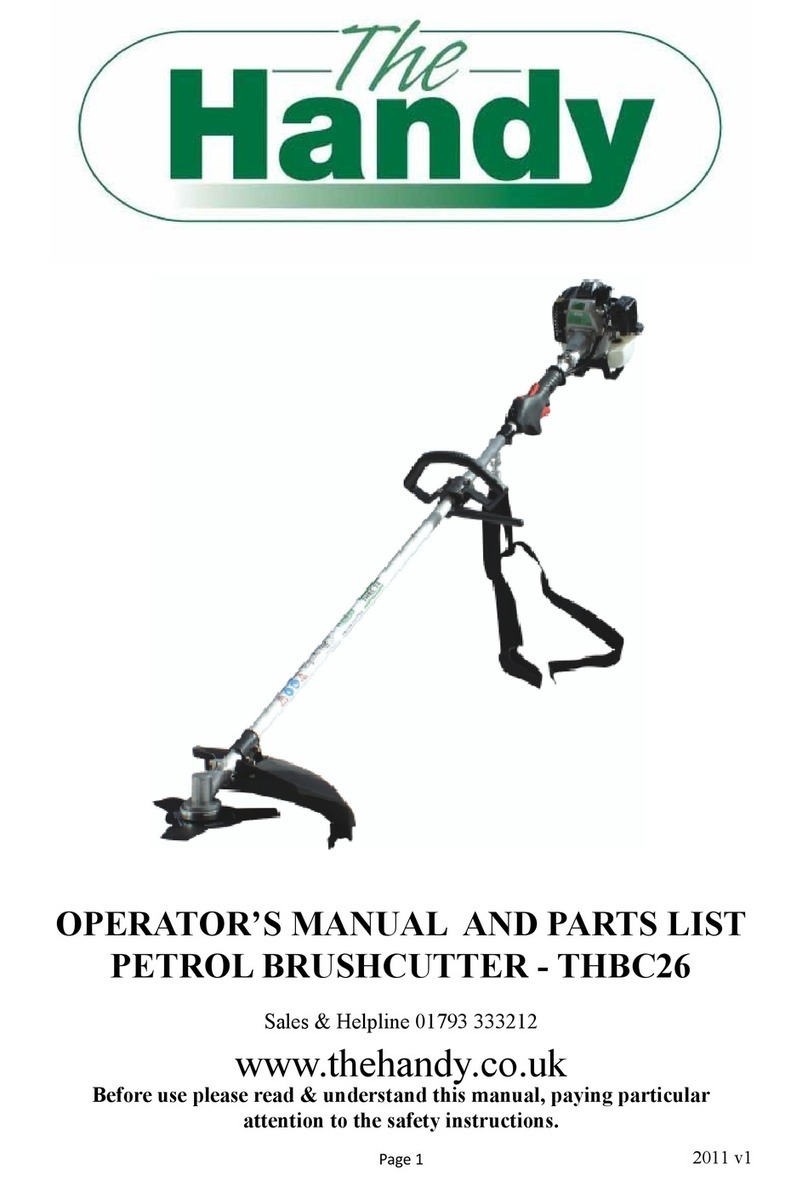 The Handy THBC26 Operator's manual and parts list