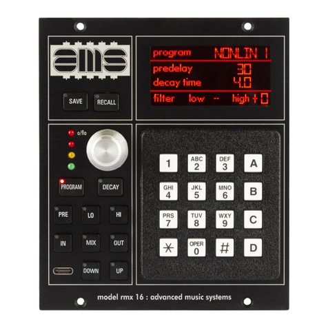 AMX RMX 16 User manual