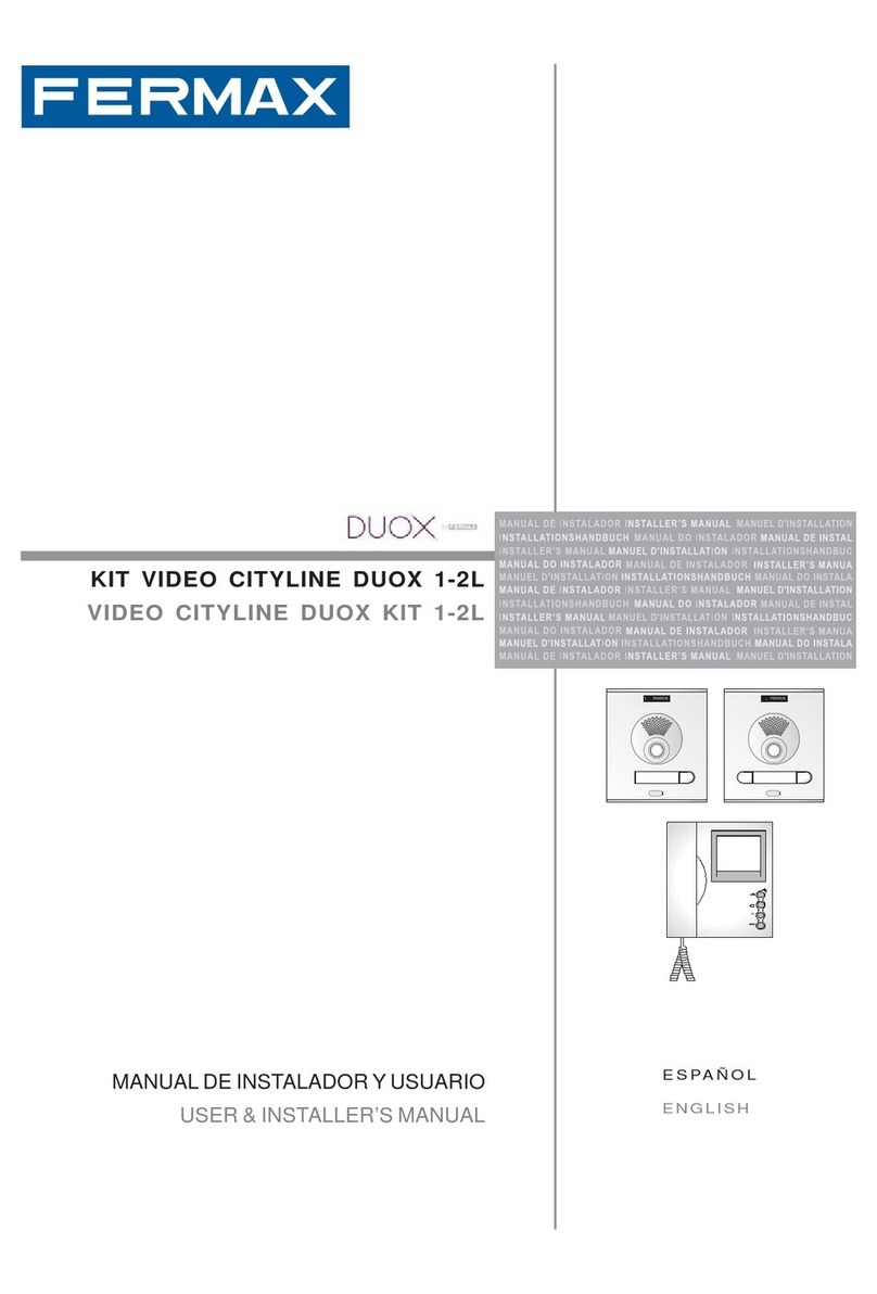 Fermax DUOX VIDEO MARINE KIT 1-2 L Instruction Manual