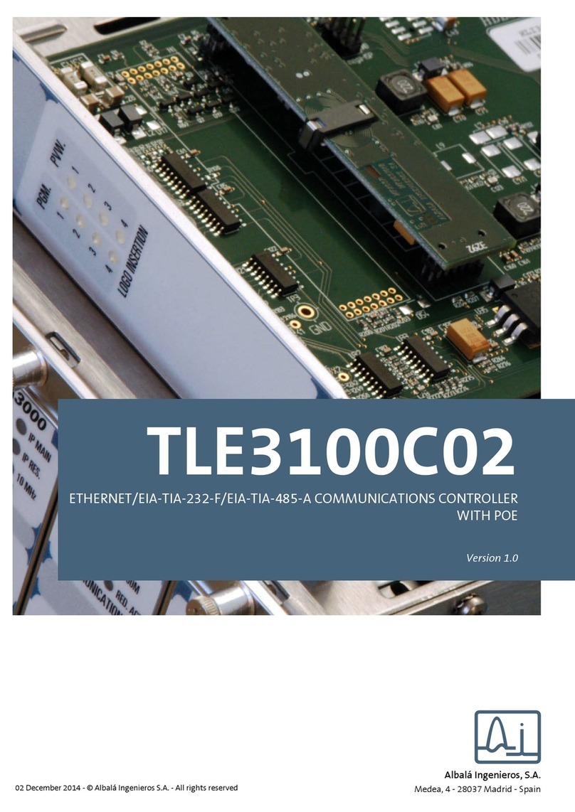 Albalá Ingenieros, S.A. TLE3100C02 manual
