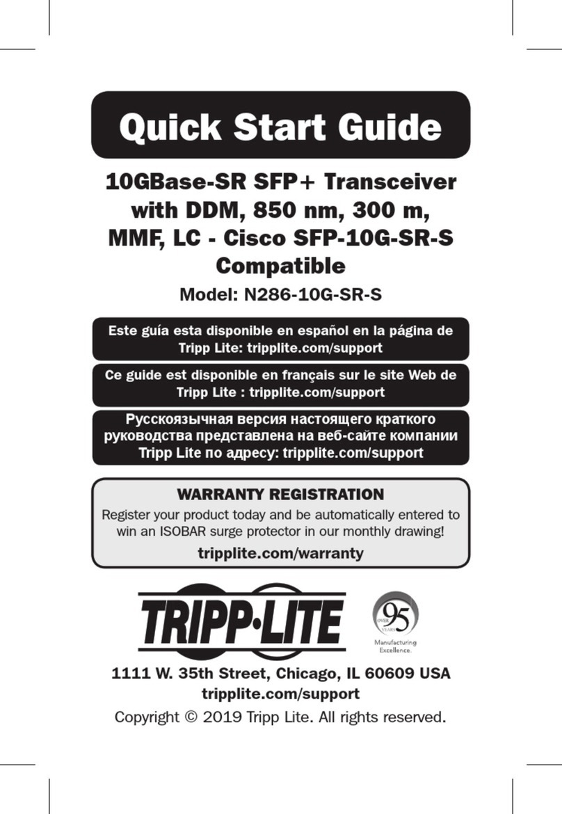 Tripp Lite N286-10G-SR-S User manual