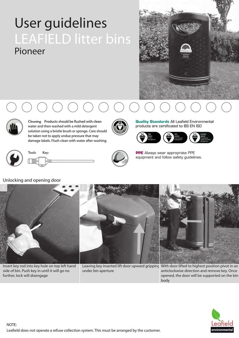 Leafield Environmental Pioneer User guide lines Leafield Environmental Pioneer User guide lines