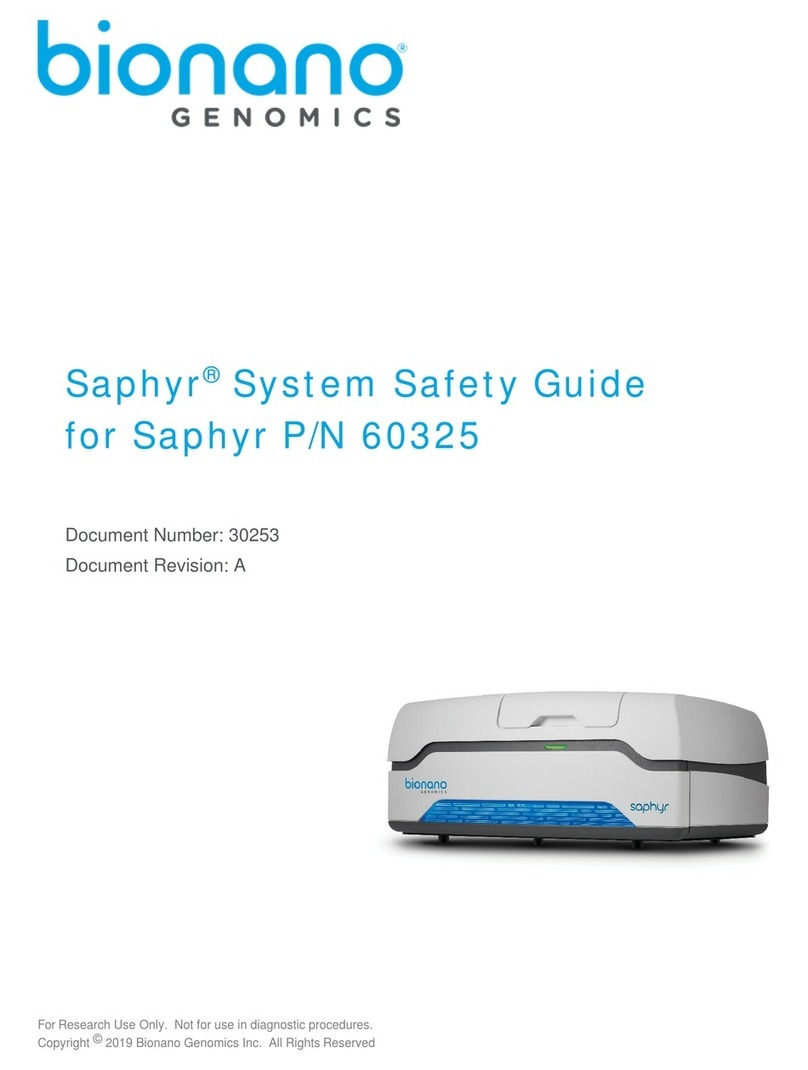 BioNano Genomics Saphyr System System Safety Guide BioNano Genomics Saphyr System System Safety Guide