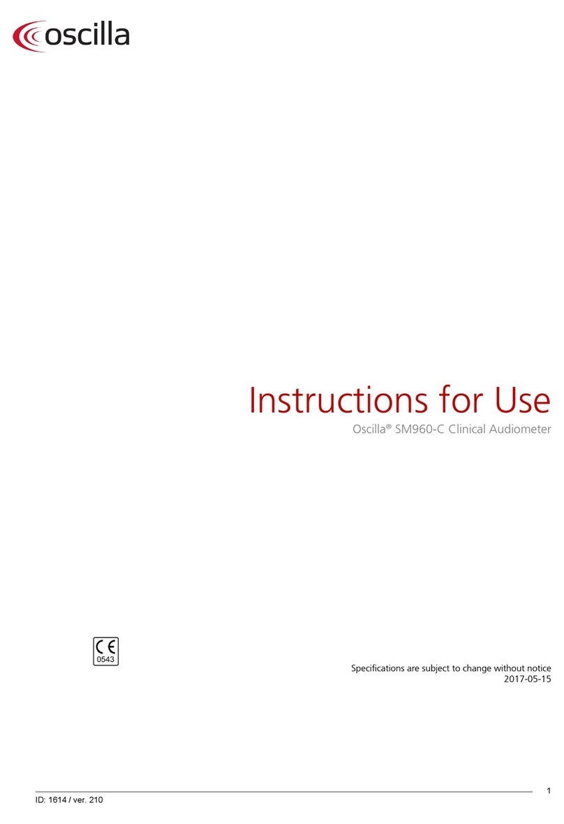 OSCILLA SM960-C Instructions for use