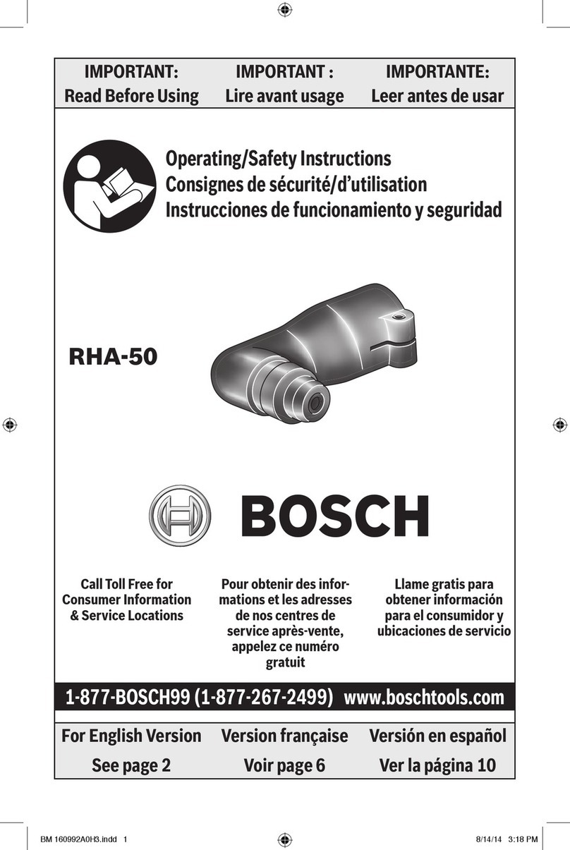 Bosch RHA-50 Operating/safety instructions