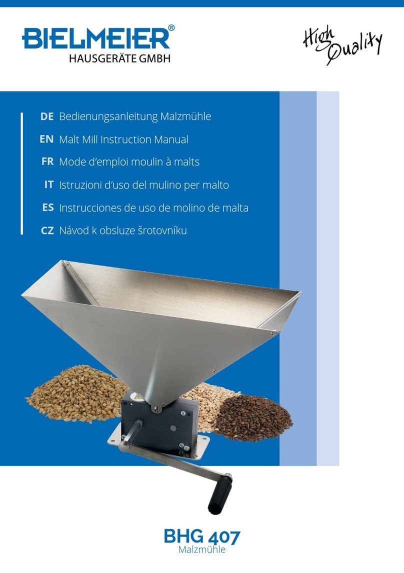 BIELMEIER BHG 407 instruction manual