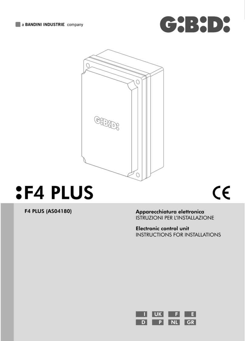 GBD F4 PLUS AS04180 Instructions for installations