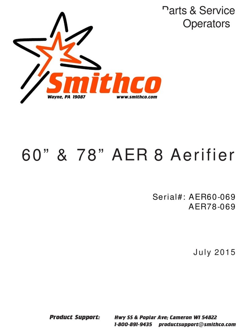 Smithco AER 8 Series Operator's and service manual Smithco AER 8 Series Operator's and service manual