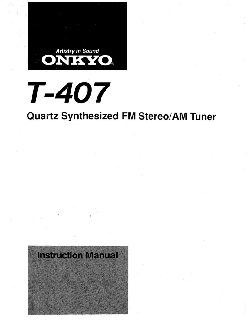 Onkyo T-407 User manual