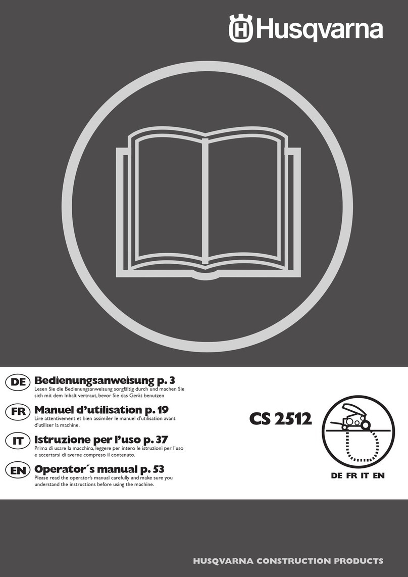 Husqvarna CS 2512 Operator's manual