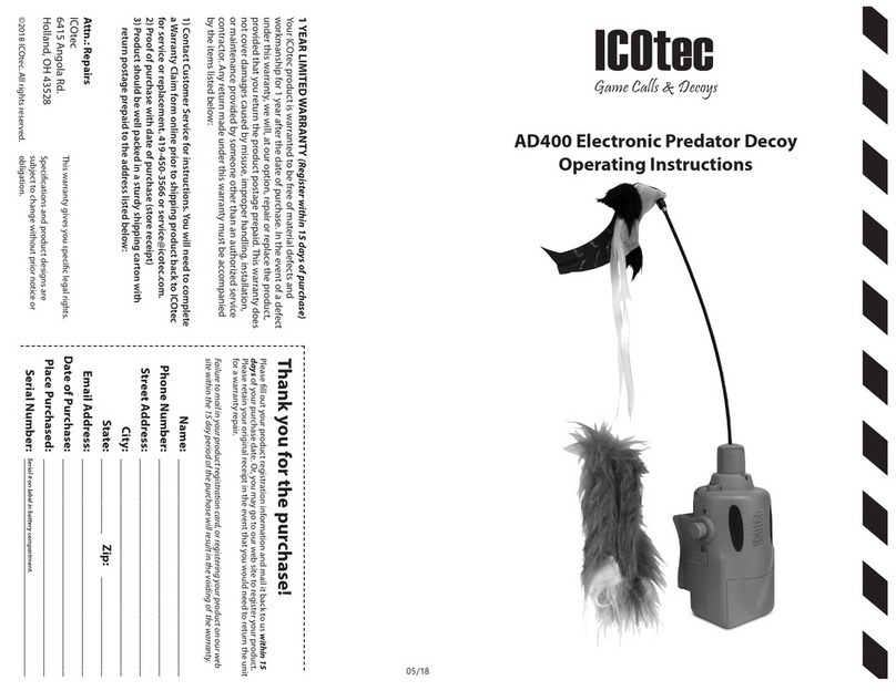 IcOtec AD400 operating instructions
