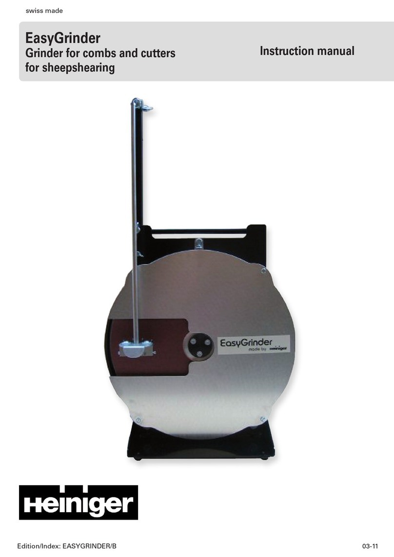 Heiniger EasyGrinder instruction manual
