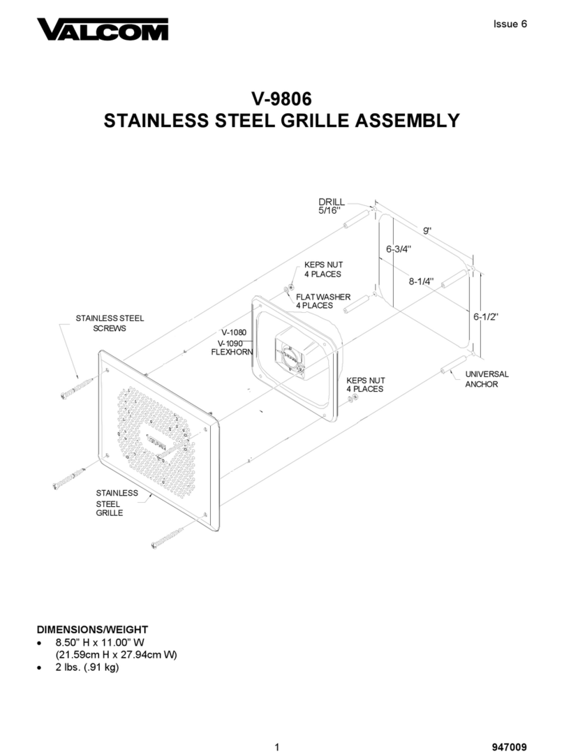 Valcom V-9806 Assembly guide