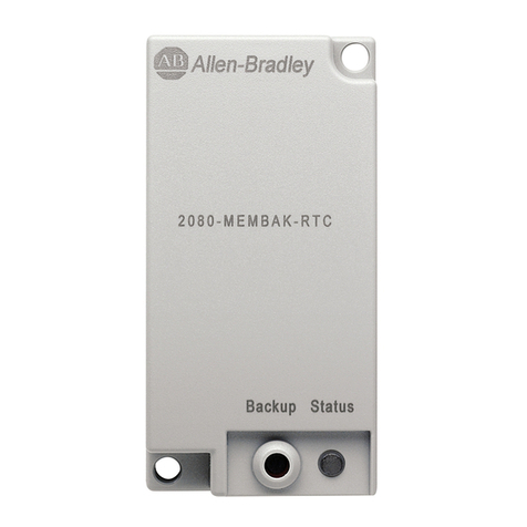 Rockwell Automation Micro800 2080-MEMBAK-RTC User manual