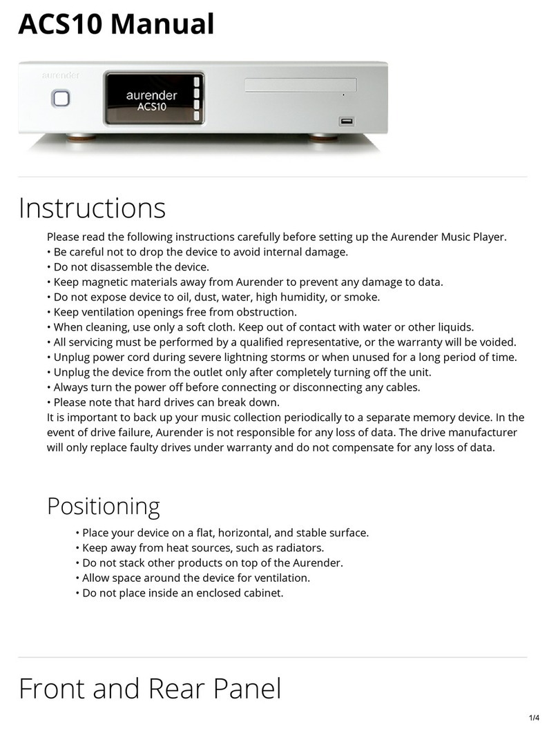Aurender ACS10 manual