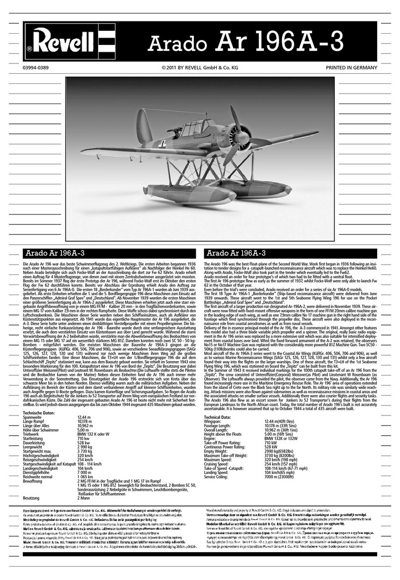 REVELL 03994 User manual REVELL 03994 User manual