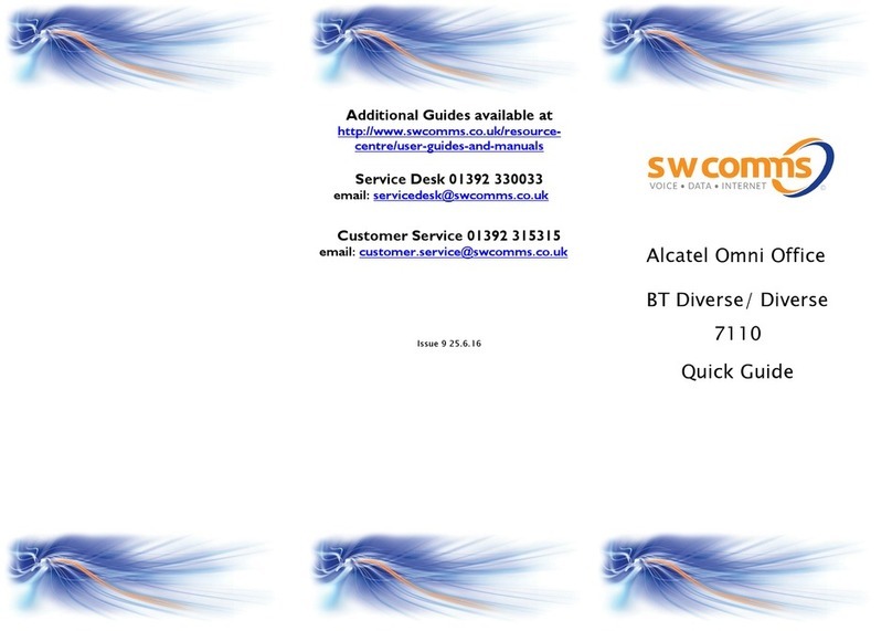 Alcatel Omni Office BT Diverse User manual Alcatel Omni Office BT Diverse User manual