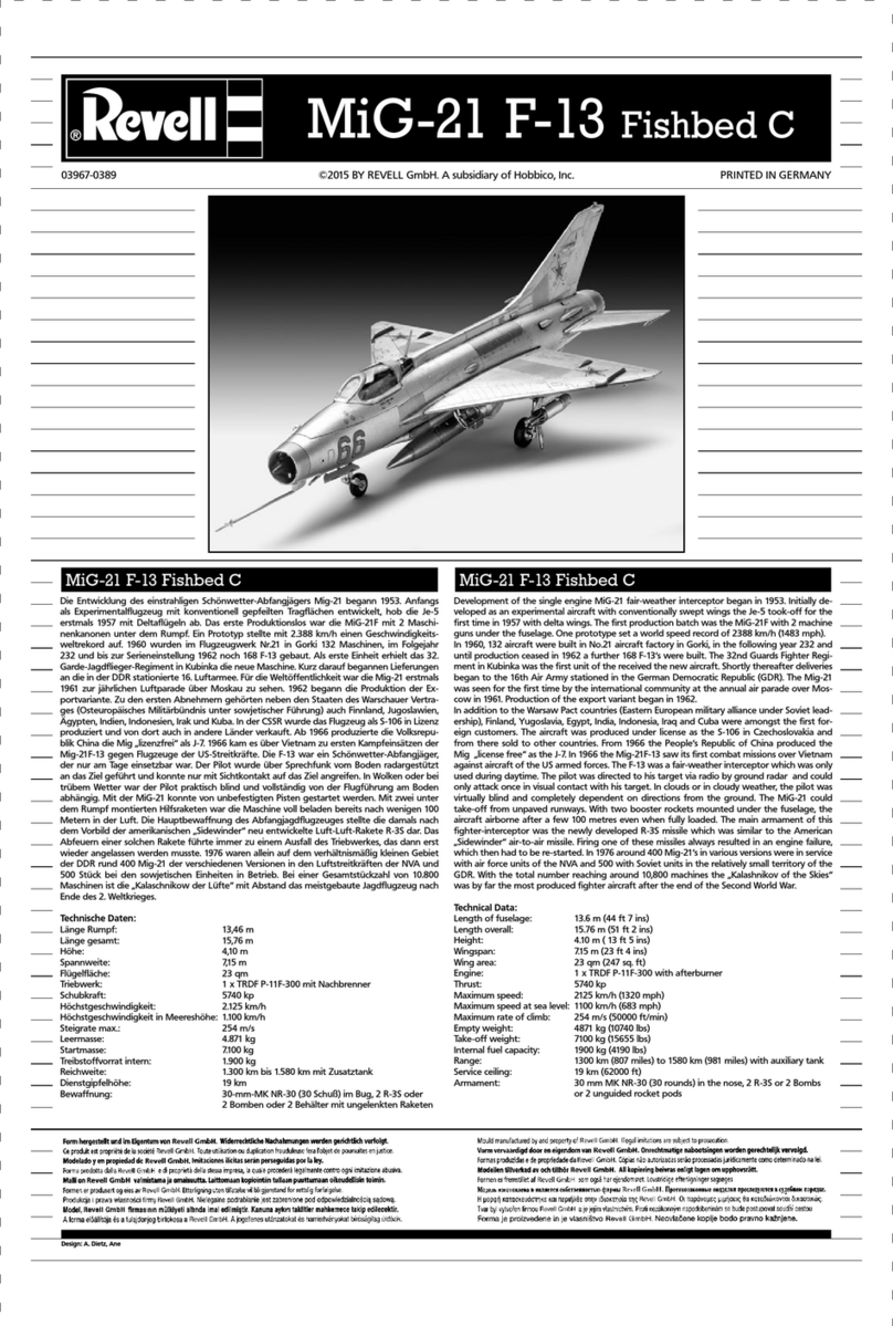 REVELL 03967 User manual