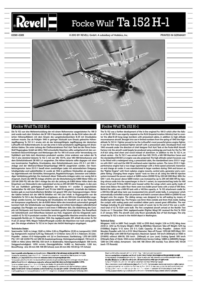 REVELL 03981 User manual