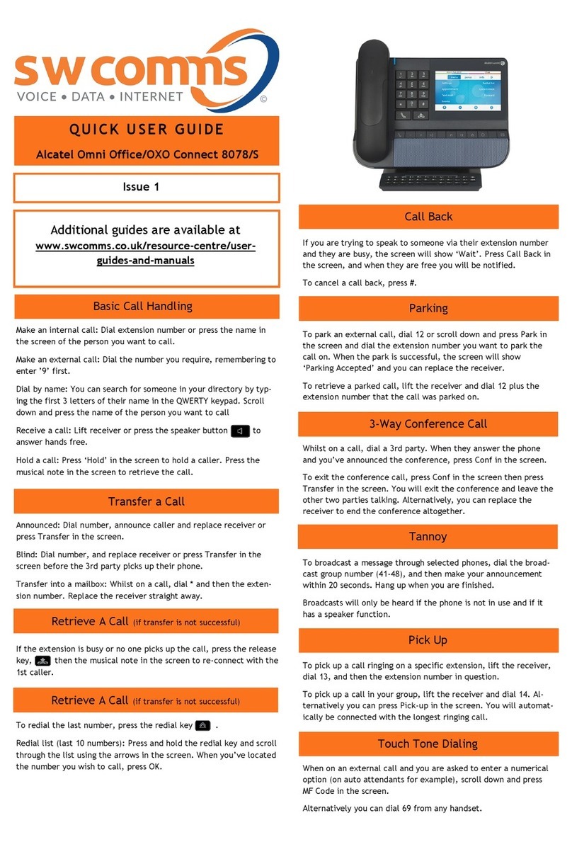 Alcatel Omni Office quick start guide