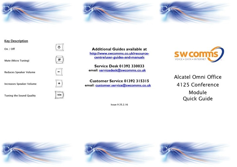Alcatel Omni Office 4125 quick guide