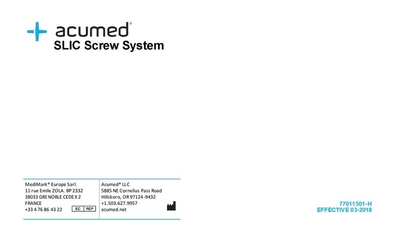 acumed SLIC User manual