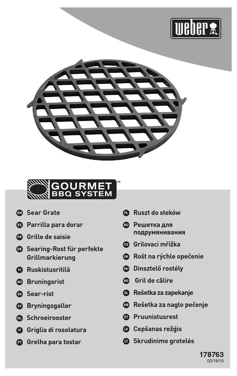 Weber GOURMET BBQ SYSTEM Series User manual Weber GOURMET BBQ SYSTEM Series User manual