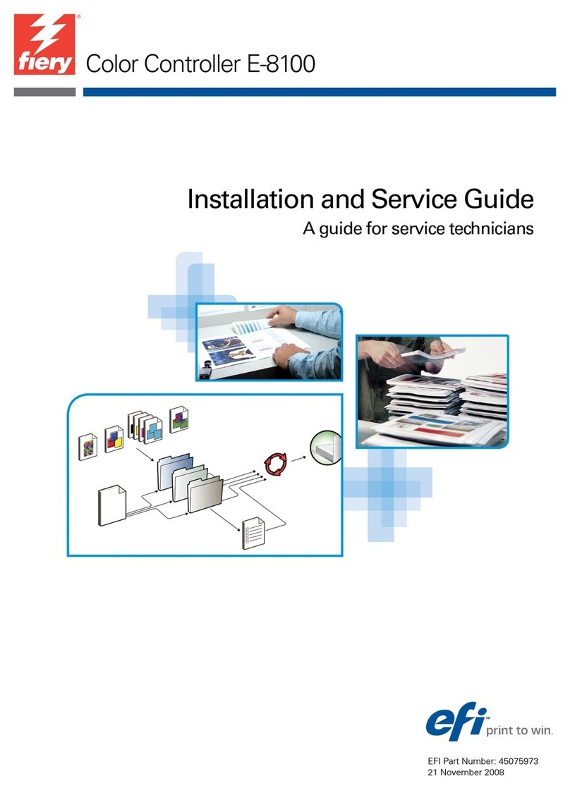 Fiery E-8100 Installation and maintenance instructions