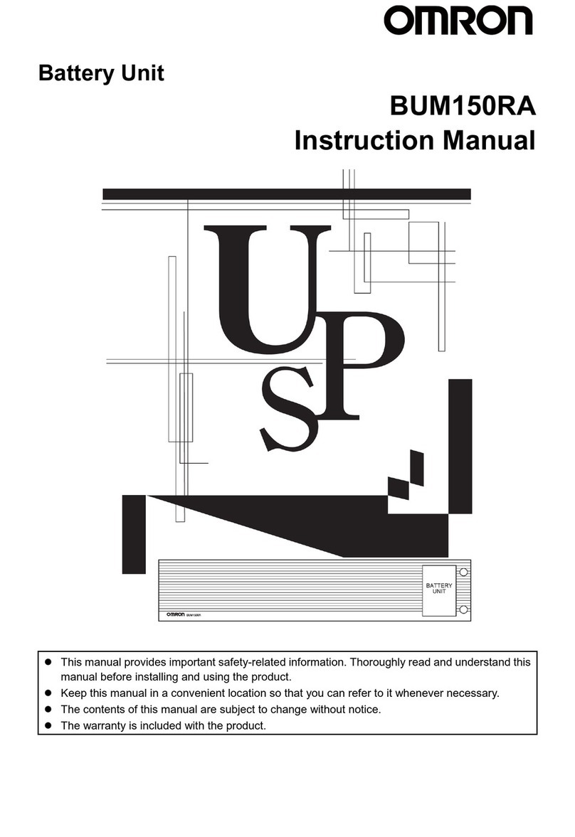 Omron BUM150RA instruction manual