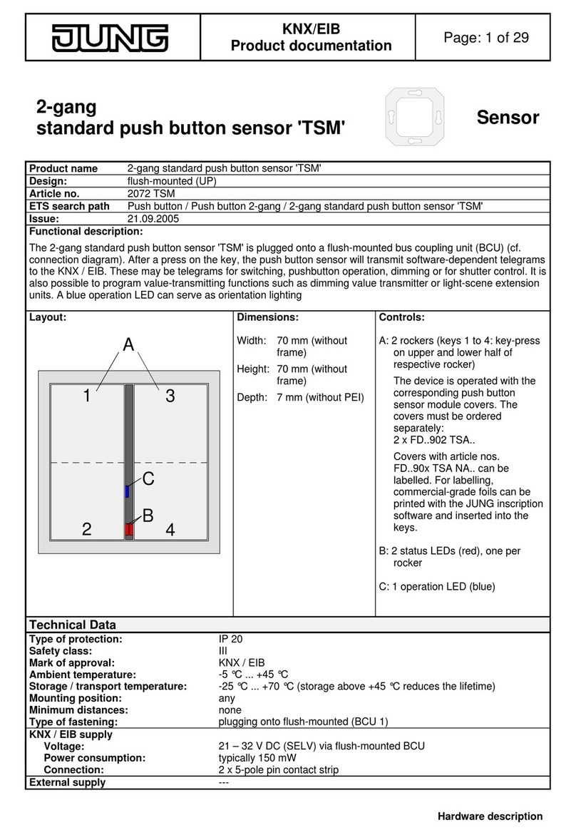 Jung 2072 TSM User manual