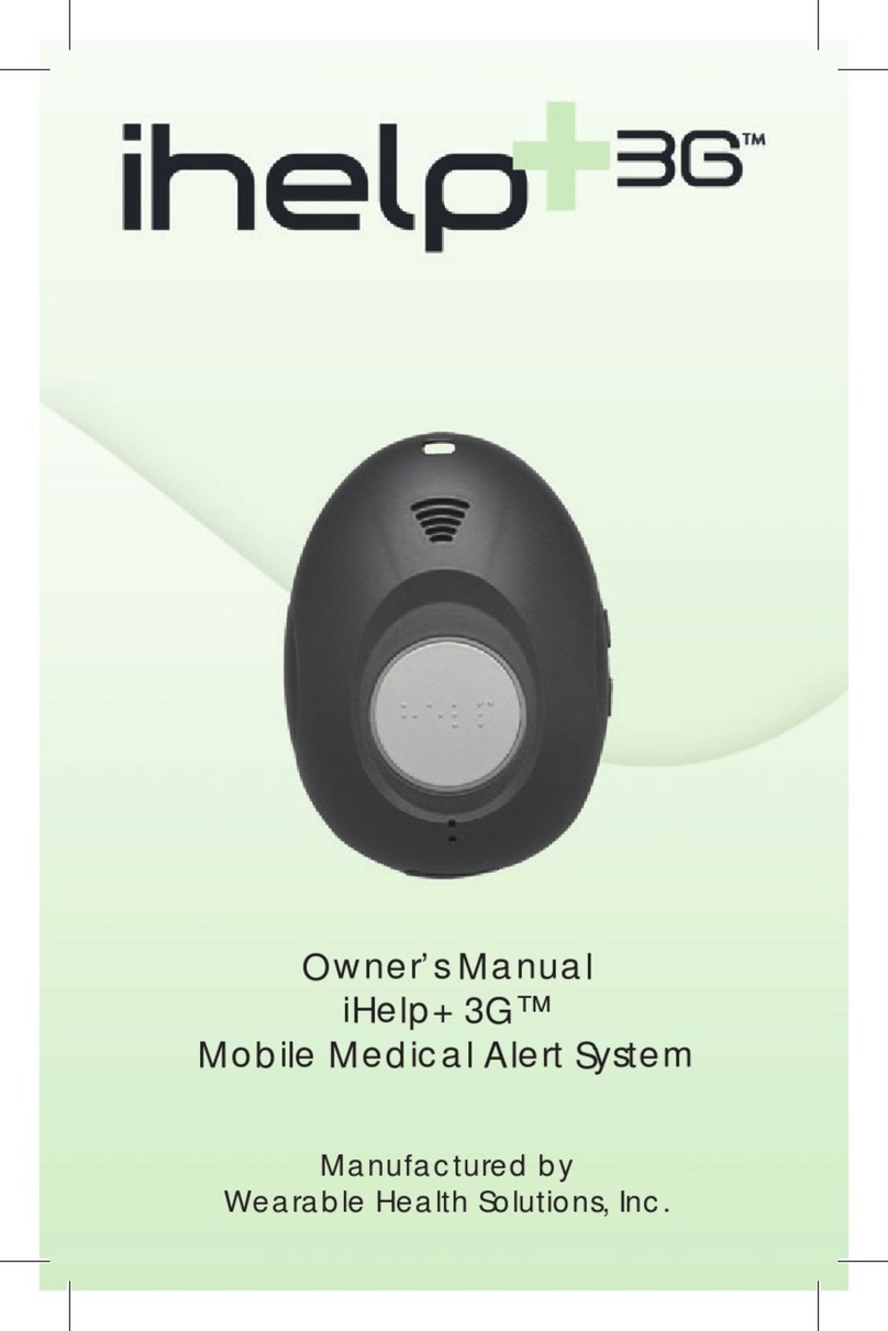 Wearable Health Solutions iHelp+ 3G owner's manual