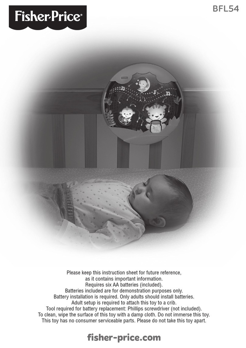 Fisher-Price BFL54 instruction sheet
