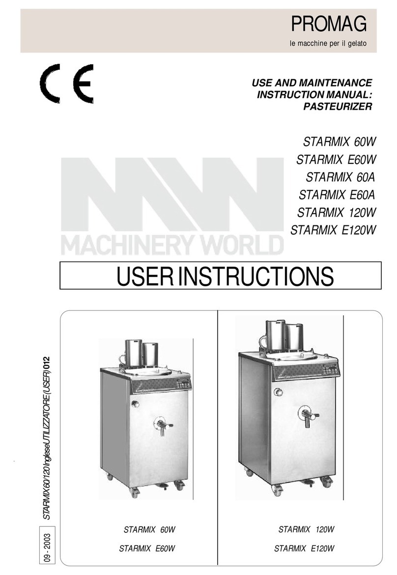 Promag STARMIX 60W Use and maintenance instruction manual Promag STARMIX 60W Use and maintenance instruction manual