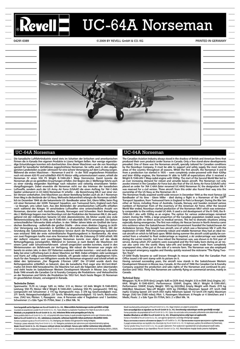 REVELL 04291 User manual