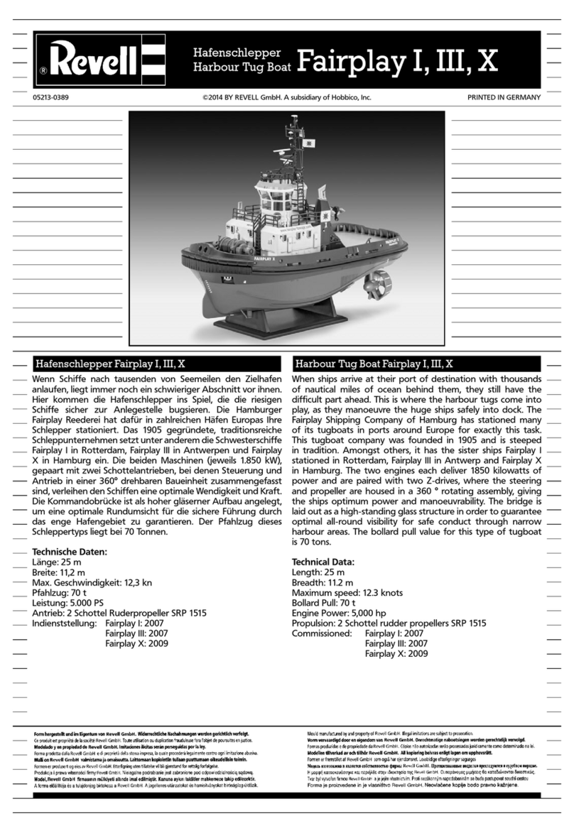 REVELL 05213 User manual