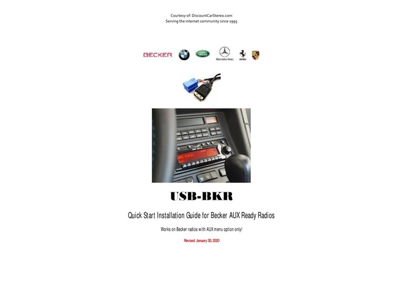 Becker USB-BKR Instruction Manual