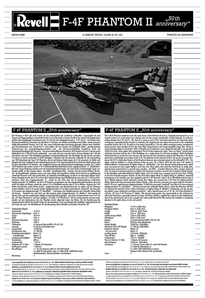 REVELL 04743 User manual