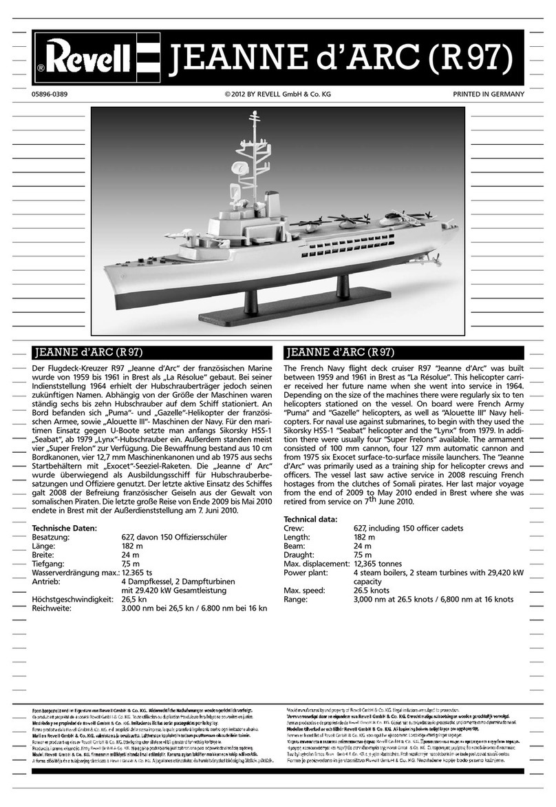REVELL 05896 User manual REVELL 05896 User manual