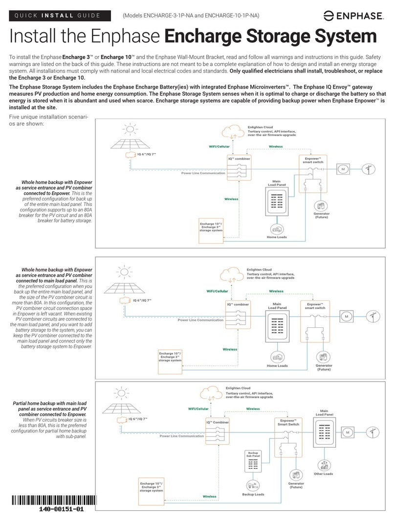enphase ENCHARGE-10-1P-NA Quick install guide